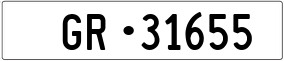Trailer License Plate